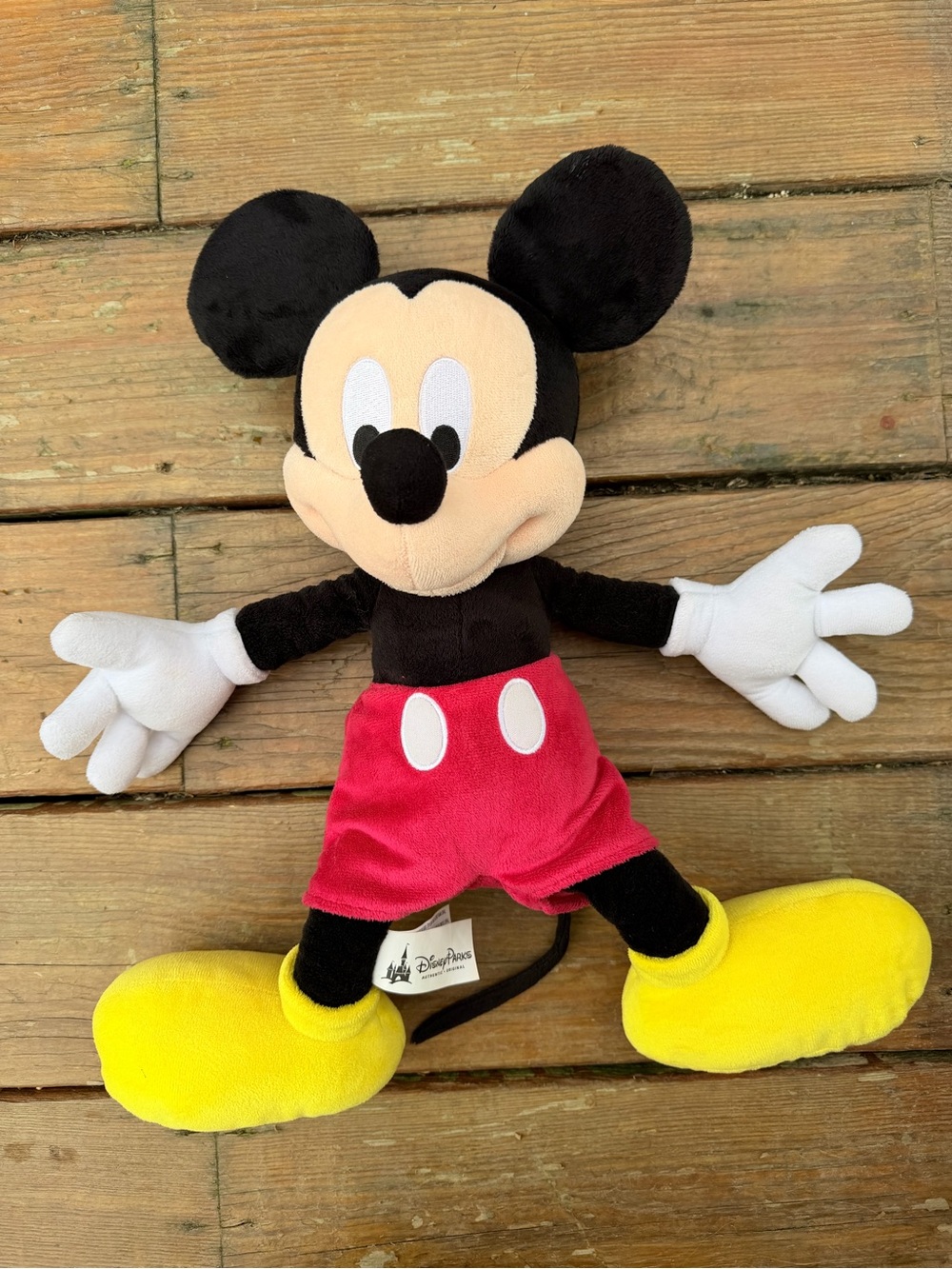 Disney Mickey Mouse Plush - Black, Red, Yellow, White